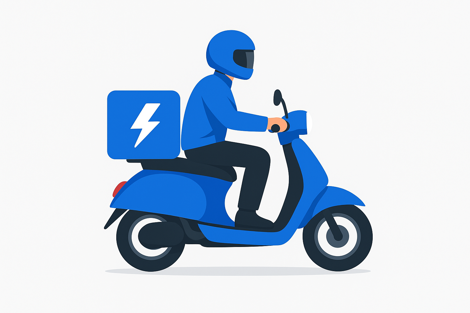 Moto entregador Flash Log